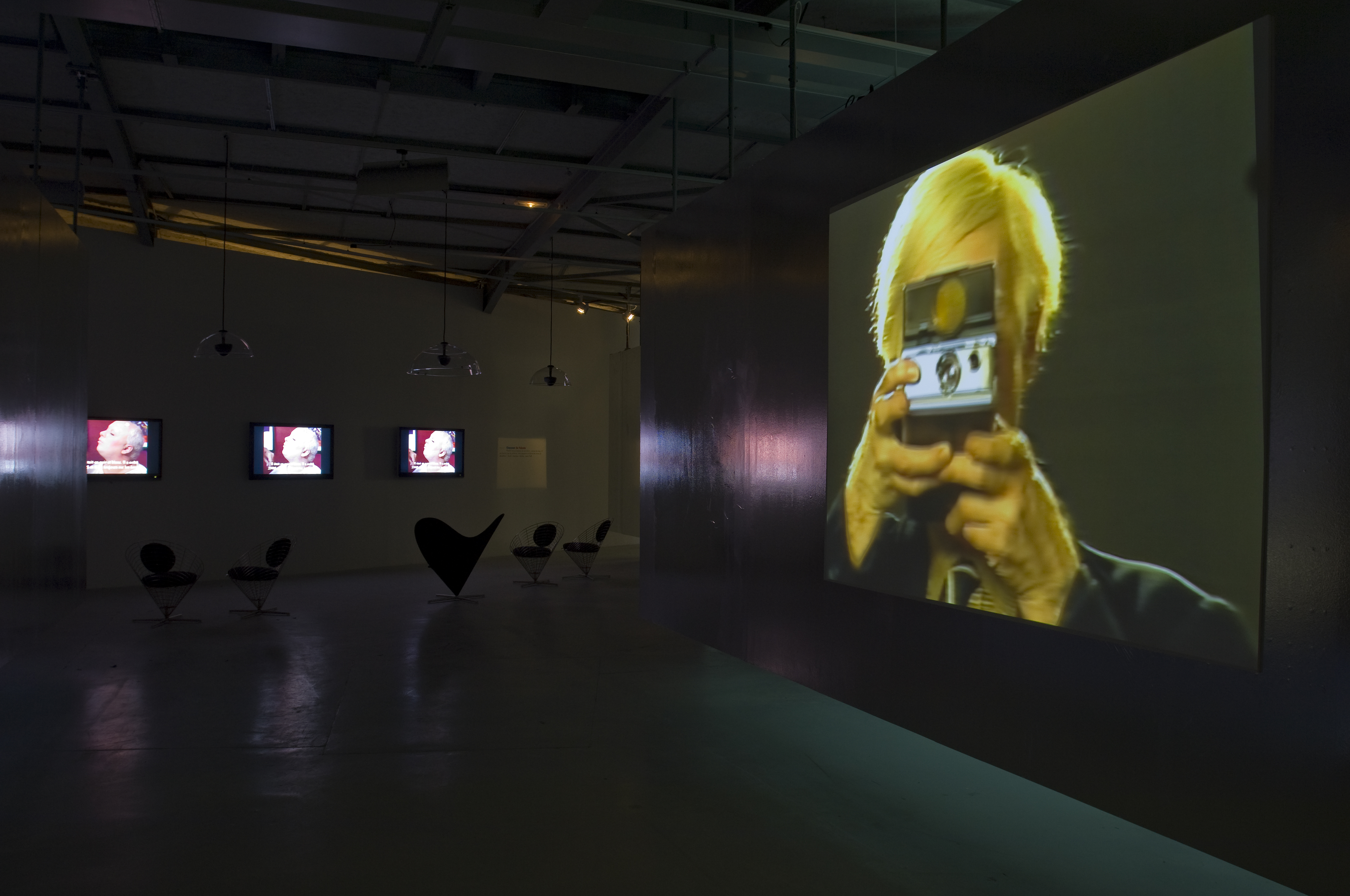 Vue de l'exposition Warhol TV © Marc Domage / la maison rouge, 2009